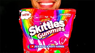 ASMR Skittles Gummies Commercial Candy Original Flavors Vegan Eating Mouth Sounds Jerry [upl. by Nadine819]