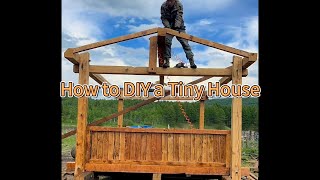 Amazing Tiny House Build Step by Step  A couple made it in 90 days [upl. by Crescen]