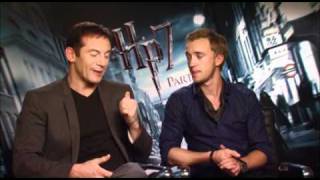 Jim Ferguson Interviews Jason Isaacs and Tom Felton for Harry Potter and the Deathly Hallows pt1 [upl. by Merkle42]