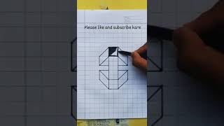 Easy Drawing Tricks on Graph Paper [upl. by Wynny]