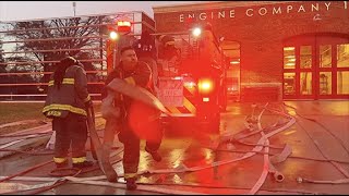 Washington DC Fire Engine 14 Returns [upl. by Sialac]