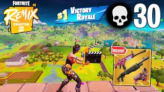 30 Elimination Solo Vs Squads Win Gameplay Fortnite Chapter 2 Remix Keyboard amp Mouse [upl. by Diann]