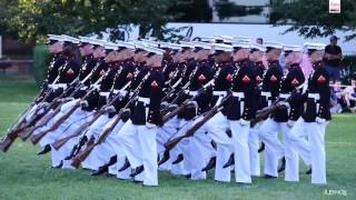 Watch The Amazing Marine Corps Silent Drill Platoon Perform at the Sunset Parade [upl. by Ray412]