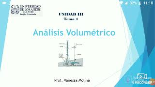 Introducción al análisis volumétrico [upl. by Gerger]