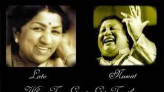 Two greats come together Lata and Nusrat [upl. by Leventis787]