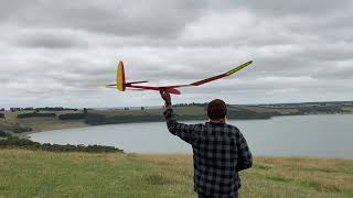 Andys Miles 2m RES Glider Launch  Camperdown 2024 [upl. by Hermina]