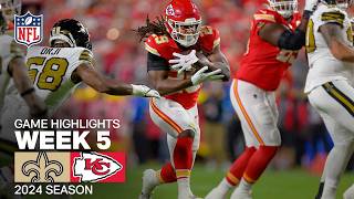 New Orleans Saints vs Kansas City Chiefs Game Highlights  NFL 2024 Week 5 [upl. by Afton401]