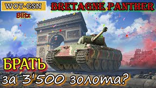 Bretagne Panther за 3500 золота в wot Blitz 2022 quotЧЕСТНОЕ МНЕНИЕ БЕЗ ПРИКРАС ПОКУПАТЬquot  WOTGSN [upl. by Akkahs345]