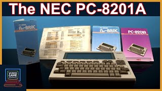 The NEC PC8201A Another Better Tandy 100  Tech Retrospective [upl. by Borlase]