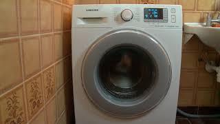 Samsung washing machine eco drum clean program  wash wasching machine demo [upl. by Yleen]