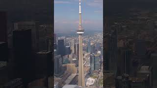 CN Tower from a birds eye view Drone video in 4k [upl. by Nyrb]