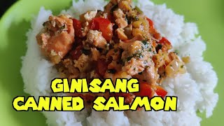 How To Cook GINISANG CANNED SALMON [upl. by Assened]