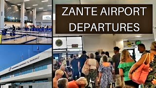 Zante Airport Departures Landside amp Airside  September 2022 [upl. by Nyleahs277]