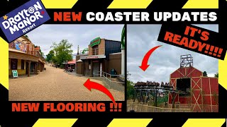 Drayton Manor NEW ROLLER COASTER Construction Update 18  FINAL UPDATE  July 2024 [upl. by Francine]