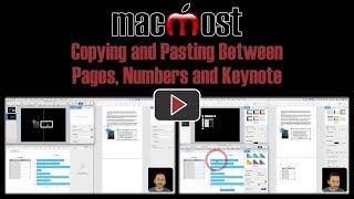 Copying and Pasting Between Pages Numbers and Keynote MacMost 1797 [upl. by Pardoes301]