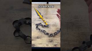 SCORPION KUNAI EASY ORIGAMI WORLD CRAFT TUTORIAL  HOW TO MAKE KUNAI PAPER WEAPON MORTAL KOMBAT ART [upl. by Christoph330]