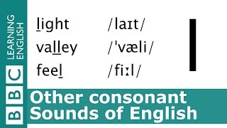 English Pronunciation 👄 – Consonant  l  light valley and feel [upl. by Earl]