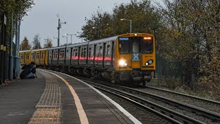 507001 and 028 running non stop through Bootle New Strand Working the farewell tour [upl. by Zerimar]