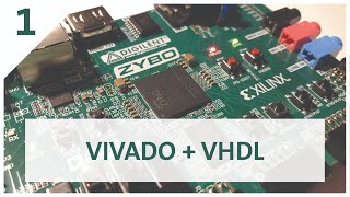 Proyecto inicialización FPGA ZYBO board VIVADO  VHDL EN ESPAÑOL [upl. by Selyn621]