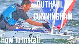 How to Install An Outhaul and Cunningham on Sunfish Sailboat [upl. by Sillyrama218]