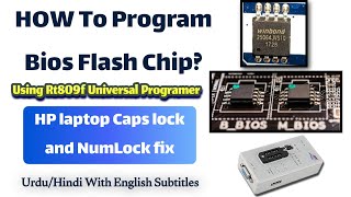 How to program a bios chip  Rt809f programmer  Caps Lock NumLock Blinking Fix [upl. by Barthol]