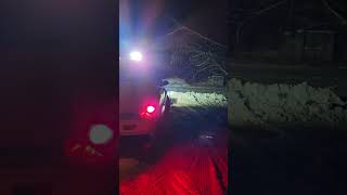 Plowing first snow with PT Cruiser plowtruck [upl. by Strong]