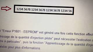 CODE DÉFAUT P1601 TOYOTA DIESEL ERROR EPROM Calculateur de gestion moteur erreur de programmation [upl. by Lered354]