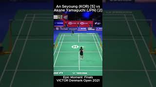 An Seyoung KOR 5 vs Akane Yamaguchi JPN 2  Finals VICTOR Denmark Open 2021 badminton bwf [upl. by Yauqaj783]