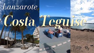 Costa Teguise Costal Walking Tour Lanzarote Canary Islands Spain 2024  insta360 ONE X2  4K  Ep 1 [upl. by Llerreg]