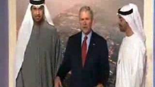 George Bush tour of Masdar One Planet Living City plans [upl. by Isidro]