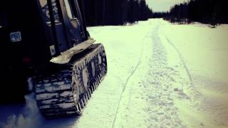 ARGO vs Snowmobile in deep snow  Pioneer Offroad [upl. by Arad682]