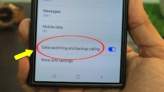 What is Data switching and backup calling in Samsung phone [upl. by Eddra699]