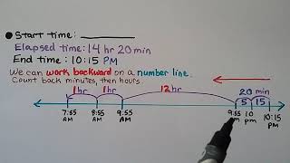 5th Grade Math 107 Elapsed Time [upl. by Letsyrc]