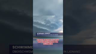 Gewitter in Lignano 63Jähriger Mann wird vermisst [upl. by Nylecoj]