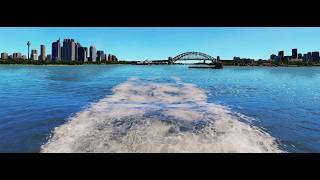 Ship SimulatorCruise ship departing Sydney Cruise Terminal [upl. by Azrim153]