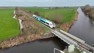 Arriva trein van Hindeloopen naar Molkwerum 12112024 1405 [upl. by Atinra]