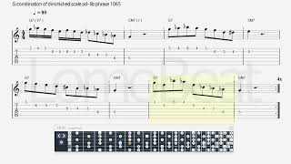 G combination of diminished scale ad lib phrase 1065 [upl. by Rennane742]