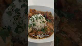 Cooking a Louisiana Chicken Sausage and Shrimp Gumbo Enjoy [upl. by Aerdnu]