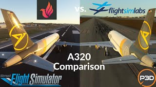 FSlabs P3D vs Fenix MSFS  A320 Comparison [upl. by Rockey]