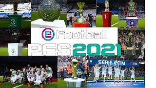 eFootball PES 2021 Cinematic Trophies and Entrances TOP LEAGUE EUROPE Sider SP21 [upl. by Wade303]