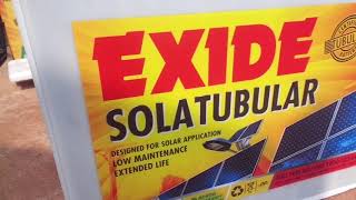 Exide tubular solar battery 200ah 12V at c10 and price 2020 [upl. by Geffner]