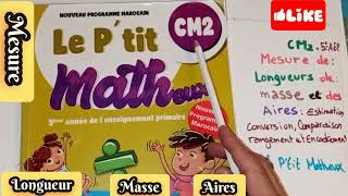 Mesure de Longueurs de masses et dAiresCM2le ptit matheux [upl. by Issej]