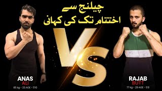 Rajab Butt VS Anas Ali Boxing 🥊 Fight  Story from the challenge to End  Riaz Baloch Vlog [upl. by Sillig53]