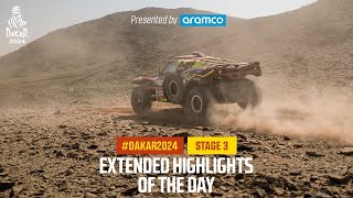 Extended highlights of Stage 3 presented by Aramco  Dakar2024 [upl. by Tessi]