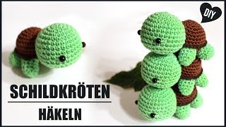 Schildkröte häkeln  Tiere Häkelanleitung  Amigurumi DIY by Pfirsichteufel [upl. by Nesto]