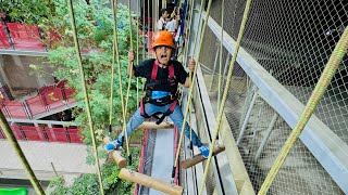 Ali ny Army training kr li 😱  Adventure course in Karachi  Ali ny climbing 😳 [upl. by Chavey972]