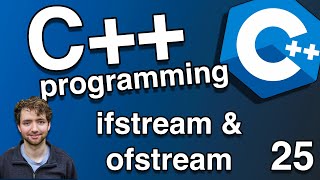 Reading and Writing to Files ifstream and ofstream  C Tutorial 25 [upl. by Enelak]