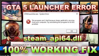 The program cant start because steamapi64dLL Missing FIX THIS ERROR NOW 1000 WORKING METHOD [upl. by Benetta]