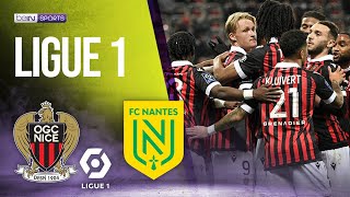 Nice vs Nantes  LIGUE 1 HIGHLIGHTS  01142022  beIN SPORTS USA [upl. by Eixid]