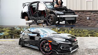 Incredible Rebuild of a Totaled Civic Type R in 20 Minutes [upl. by Wendell]